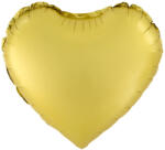 PartyPal Fólia lufi, 18"/45cm, szív, matt arany