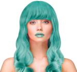 PartyPal Paróka, hosszú, hullámos, türkiz