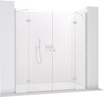 Cerano - 2-szárnyú zuhanyajtó Marino B/J - 6 mm - króm, átlátszó üveg - 238(119+119)x190 cm