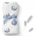 BOCIOLAND Bambusz pelenka, alvó rókák, 110×110cm (BL192)