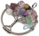 R. M. ékszer Életfa medál drótos Fluorit 3cm (020652)