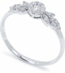 White & Black Eveline gyémánt eljegyzési gyűrű - 0, 3 karát (AU13893)