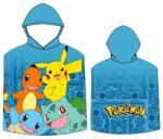 Pokémon poncsó törölköző gyerekeknek, 50×100cm, kapucnis (POK017)