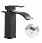 Maibang Fekete Mosdó Csaptelep Álló Vízesés, kerámia fej, rozsdamentes acél (TEPE)