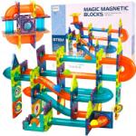 MalPlay Mágneses Építőkockák Világító Golyós Pálya Golyócsúszda 96 El (110217)