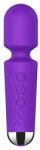 Passion Labs Luna Small Massage Vibrator 20 Vibration Modes+8 Speed Intensities, USB, Silicone, Purple, 15 cm Vibrator