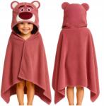 MAKOIA Gyerek Fürdőlepedő Fürdő Poncsó Kapucnis, Size 70×140cm, bordó (okrycie kąpielowe dla niemowląt duży ręcznik)