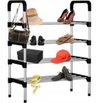 Modeus Cipőspolc Állvány Könyvespolc Szekrény 4 Szint Erős Cipőrendező Otthonra (4 poziomy)