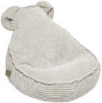 MeowBaby® Fotoliu puf pentru copii meowbaby aesthetic sako bag, teddy ecri, certificat oeko-tex, usor de curatat