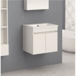 InterCeramic Конзолен шкаф за баня InterCeramic ICP 5082 - PVC, бял с умивалник 5114 (ICP 5082)