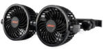 AMiO autós fejtámlára rögzíthető ventilátor 2 x 4"-os 12V-os USB töltővel PRÉMIUM (03009)
