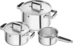ZWILLING Set de oale Pure, cu cratiță și 2 capace, din oțel, 5 piese (1028804)