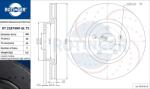 ROTINGER Disc frana ROTINGER GRAPHITE DRILLED & SLOTTED PLUS RT 21074HP-GL T5 (RT 21074HP-GL T5)