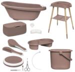 bébé-jou Sense plus 8 részes babakád digitális hőmérővel és kádállvány fürdető szett mocha mousse b428919