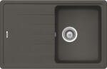 SCHOCK Schock Element D-100S konyhai mosogatótálca Cristalite Asphalt 780 x 500 mm, gránit kompozit, megfordítható, hagyományos beépítés, aszfaltszürke (ELED100SASPH)