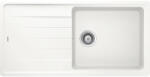 SCHOCK Schock Element D-100L konyhai mosogatótálca Cristalite Alpina 1000 x 500 mm, gránit kompozit, megfordítható, hagyományos beépítés, fehér (ELED100LALPI)