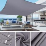 Pepita impermeabil pătrat soare naviga 3x4m 160g/m2 - gri (ZH-007-Gray)