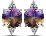  Ezüst Fülbevaló Anahi Ametrinnel és Fehér Topázzal, Y61339