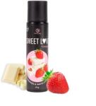 Secret Play Gel Comestibil Stimulator Unisex, Aroma Ciocolata Alba si Capsuni, 55 gr