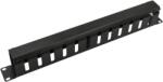 WaliSec rackszekrény kiegészítő - CM-04 (Kábel rendező panel, Gyűrű panel fém takaróval, 1U(19"), fekete) (CM-04) - pcx
