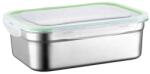 Pufo Gastronorm Pufo rozsdamentes acél tálca szoros fedéllel élelmiszer tároláshoz, ideális vendéglátáshoz, éttermekbe, gyorséttermekbe, űrtartalom 5 L (Pufo3910)