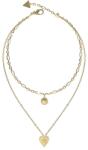 Guess Colier Guess All of Us paperclip cu inima si cristale JUBN04046JWYGT-U