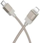 hoco. x110 adatkábel, type-c - lightning, 27w, gyorstöltő, 100cm, cipőfűző, arany (X110_G_TYPEC-LIGHTNING)