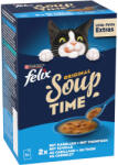 FELIX 12x48g Felix Soup Time Original halas válogatás étrend-kiegészítő eledel macskáknak