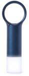 Lexon Design Hordozható LED lámpa karabinerrel, hátizsákhoz vagy kerékpárhoz, vízálló, 300 mAh, Lexon Nomaday vaku - sötétkék (REI0394)