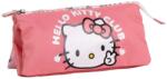 Hello Kitty 3 rekeszes, feltét nélküli Hello Kitty tolltartó 22, 5x2x11, 5 cm Rózsaszín (FEN0064404)