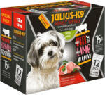 Julius-K9 Beef & Lamb szószos falatok kutyáknak (4 doboz | 4 x 2 x 6 x 100 g) 4.8kg