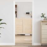 vidaXL tömörfa fenyőfa lengőajtók lamellás kialakítású 1 pár 80x80 cm (4107124)