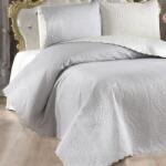 Dowry World Cuvertura matlasata 230x250 cm si 2 fete de perna, Sanem Crem/Gri