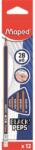 Maped Grafitceruza radírral, 2B, háromszögletű, MAPED "Black`Peps Navy", 12db/doboz (851822) - mystock
