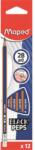 Maped Grafitceruza radírral, 2B, háromszögletű, MAPED "Black`Peps Navy", 12db/doboz (851822) - nyomtassingyen