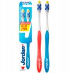 Jordan Total Clean Medium fogkefe, 2db, közepes (Szczoteczka Jordan Total Clean Medium 2-pack)