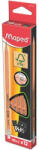 Maped Grafitceruza radírral, HB, háromszögletű, MAPED "Black`Peps", 12db/doboz (851721FC) - nyomtassingyen