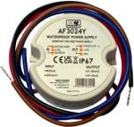 MW Power Tápegység Led szalaghoz 24V 30W IP67 kerek AF3024Y (AF3024Y)