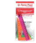 Panta Plast Geometrikus Szett, 4 részes, ekrü, vonalzó, szögmérő (0441-0001-99)