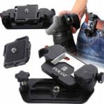 G.A.T. Fényképezőgép Rögzítő Tartó, hátizsák, öv, csípő, csat, kamera, 1/4" menet (00029D7)