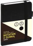 Grand Jegyzetfüzet GRAND A6 80 lapos gumis puha fekete fedelű kockás (150-1399)