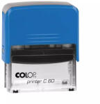 Colop Bélyegző C60 Printer Colop átlátszó kék ház/fekete párna (15314126) - tonerpiac