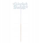 Trend-Deco Kék Boldog karácsonyt topper, fa, ajándék dekoráció (#12983)