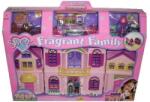  Rózsaszín Házikó, bútorokkal, figurákkal és kiegészítőkkel (NO.5587)