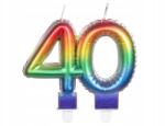 Boland 40. születésnapi gyertya, többszínű