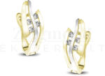 14 karátos sárga és fehér arany fülbevaló (AU14207) AU14207