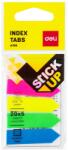 Deli Index plastic tip sageata 43x12 mm, 5 culori Stick Up DELI (DLEA10602)