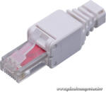 WALISEC csatlakozó - RJ45-6U-TL (RJ45, Cat6, árnyékolt, 8P8C, aranyozott, Tool-less) 2db/csomag (RJ45-6U-TL)