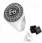 Ulex Premium Ezüst gyűrű, 925, oxidált, Size 18, 5g, Lengyel Harcos (mały drobny duży szeroki cienki kotwica)