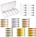  Spinning csali szett, 30 db csali, 10 db jigfej, doboz (ZES-031)